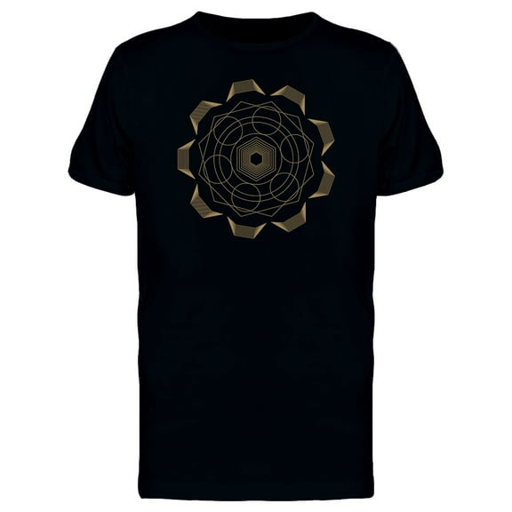 Gold Geometric Mandala Tee Men's -Image by Shutterstock