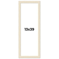 13x39 Frame White Real Wood Picture Frame Width 1.5 inches | Interior Frame Depth 0.5 inches | Barn