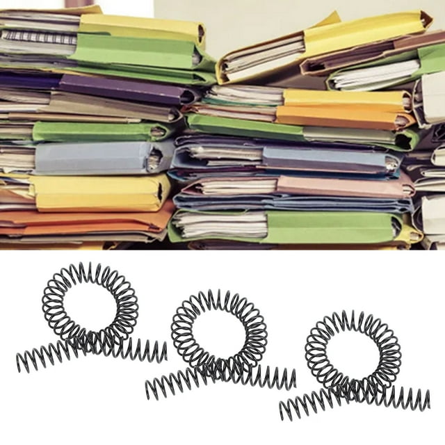 115 Sheet Capacity Binding Spiral 360 Degree Rotation 4:1 Pitch PVC Material Wide Application For Engineers Files Business Projects Office Documents