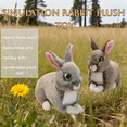 thumbnail image 4 of Realistic Stuffed Animals&plush Toys, Easter Bunny Animals, Mini Soft Plush Rabbit Toys, Home Decor Birthday Gifts, 4 of 7