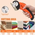 thumbnail image 6 of 4V Cordless Electric Scissors, Rechargeable Box Cutter with Safety Lock & LED Light – Power Shears for Cardboard, Fabric, Carpet, Leather, Plastic, 6 of 6