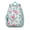 Greenish-blue, variant on Backpack Showcasing Tropical Flamingo Paradise Artwork with Large Capacity Compartments for Electronics, Documents and Daily Essentials