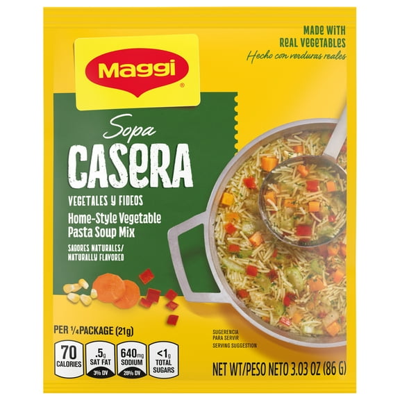 Maggi Sopas Vegetales Y Fideos