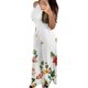 thumbnail image 3 of Gibobby pantalones deportivos Mono largo de estilo playero suelto con estampado hueco lateral y tirantes informales para mujer(Blanco， XL), 3 of 5