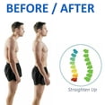thumbnail image 4 of Corrector de postura - Soporte lumbar ajustable y transpirable con correa para hombres y mujeres, enderezador de clavícula -z, 4 of 5