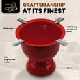 thumbnail image 4 of Stinky Cigar Tall Cigar Ashtray with 4 Stirrups, Red | Windproof Design with 4.25 inch Deep Bowl Ashtray for Indoor & Outdoor Use | Perfect Cigar Accessory for Aficionados & Home Decor, 4 of 14