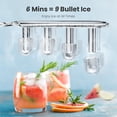thumbnail image 4 of Máquina de hielo Kismile para encimera, 26 libras/día, 9 cubos/6 minutos, negra, 4 of 7