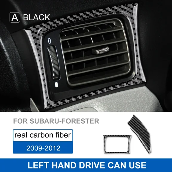 Sticker For Subaru Forester 2009 2010 2011 2012 Dashboard Both Sides Air Outlet Panel Trim Decal Carbon Fiber Car Accessories.