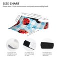 thumbnail image 3 of Kdxio Flowers And Lady Bugs Print Sun Visor Hat Golf Visor Adjustable Velcro Outdoor Sports Cap For Men Women, 3 of 7
