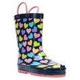 thumbnail image 2 of Western Chief Toddler and Little Kids Waterproof Happy Hearts Rain Boots with Soft Lining Removable EVA Insole and Pull On Loops, 2/3, 2 of 7