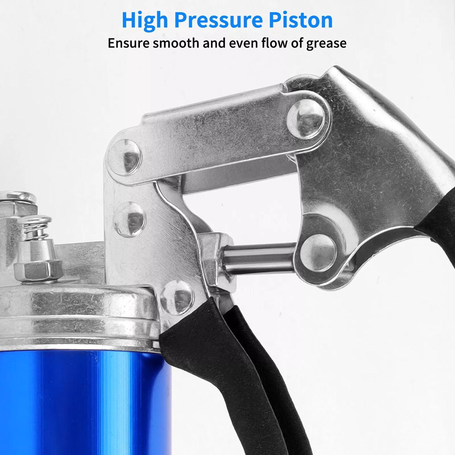 LiteBee Mini Pistol Grip Grease Gun Kit Professional 7000 PSI+18" Flex Hose for Car Boat 14oz Capacity
