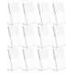 thumbnail image 1 of 12 piezas de letrero acrílico Clear Número de mesa de bodas Marcos de marco de los portavoces soporte, 1 of 7