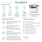 HP LaserJet Enterprise MFP M430f Laser Printer, Black And White Mobile Print,