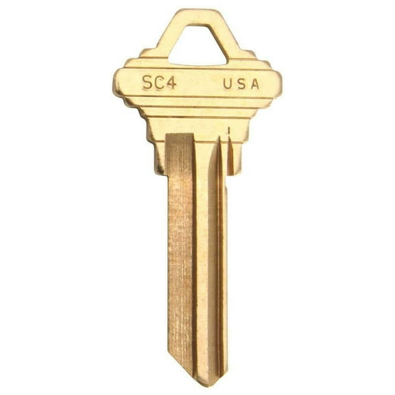 Kaba SC4-BR Brass Lock Key - Pack of 50