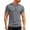 Gray, variant on Men's Henley Short Sleeve Shirts Moisture Wicking Lightweight T-Shirts Casual Summer Basic Tee Shirt Red 3XL