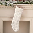 thumbnail image 5 of YIMWNYI Christmas Stocking, Knitted Christmas Stocking, Cable Knitted, Personalized Holiday Gift for Parents, Christmas Decor Hanging Stocking, Xmas Stocking for Holiday Presents, 5 of 6
