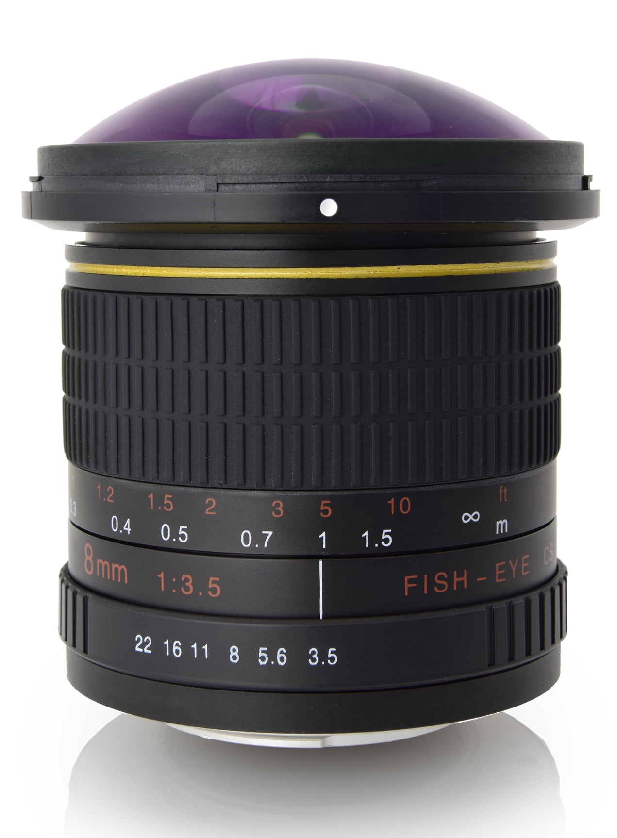 Digitalmate 8mm f/3.5 HD Manual Fisheye Lens with 12" Tripod and