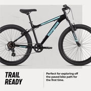 Mongoose Flatrock Mountain Bike, 26 Inch Wheels, Ages 14+, Black