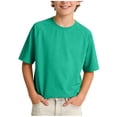 thumbnail image 2 of NORO ARK Boy's T Shirts Solid Color Outdoor Quick Dry Short Sleeved Breathable Top Green Size 13/14, 2 of 7