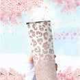 thumbnail image 2 of Leopard Tumbler With Lid And Straw 20 Oz Leopard Print Tumbler Cup Stainless Steel Insulated Cheetah Cup Pink Leopard Coffee Travel Mug, 2 of 6