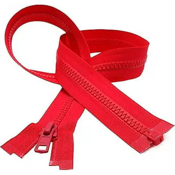 YKK 26" Vislon Zipper #5 Molded Plastic Separating - 820 Atom Red (1 Zipper/Pack)