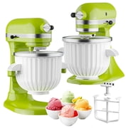 GVODE 2 Quart Ice Cream Maker Attachment for KitchenAid Stand Mixers, Fits 4.5QT and Larger Mixers