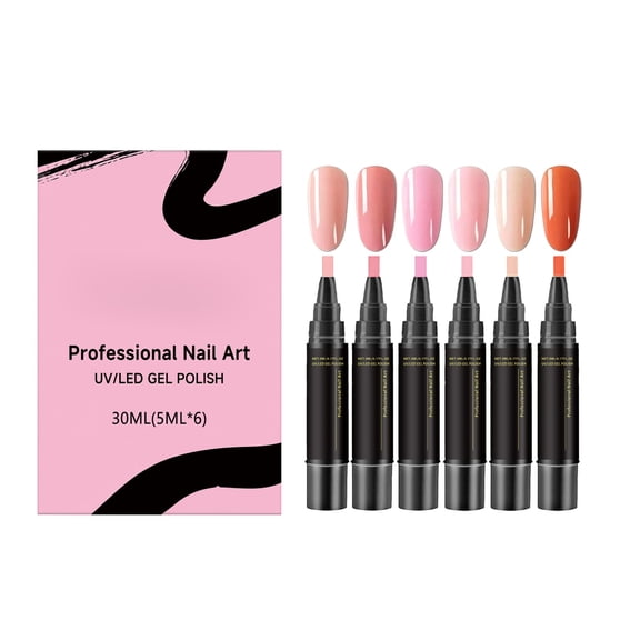 Professional Nail Polish Pens Set 3 in 1 Gel Polish Markers,5 Colors Per Set, Nail Art Design, Fast Drying