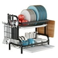 thumbnail image 4 of Peggybyg 2 Tier Cutting Board Holder Large Capacity Utensil Holder for Kitchen Countertop, 4 of 5