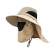thumbnail image 3 of Sombrero para el sol, ala ancha, ligero, para pesca, jardinería, mochilerismo, playa, verano. Caqui, 3 of 9