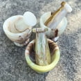thumbnail image 3 of Mortar and Pestle Set Green 3” Handmade Afghan Jade Garlic Crusher Nut Grinder, Spice Crusher, Grinder Bowl for Kitchen, 3 of 7