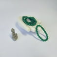 thumbnail image 2 of Handmade Green Jade Gemstone Bracelet - Natural Stone Jewelry for Women's Healing, Crystal Wristlet Bead Stretch, and Spiritual Connection, 2 of 4