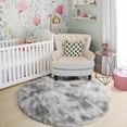 thumbnail image 4 of Shag Area Rugs for Living Room 7'(Round), Soft and Fluffy Shaggy Carpet for Pets, Machine Washable Floor Rugs for Living room, 4 of 9