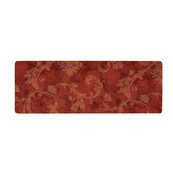 Waverly Inspirations 54" 100% Cotton Scroll Jacobean Sewing & Crafting Fabrics, 9 yd By the Bolt, Red