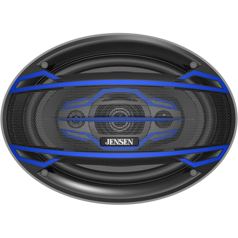 Jensen JS6904 6x9 inch 4-Way Car Speakers, 200W Peak, 58mm Mylar