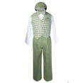 thumbnail image 5 of BABY BOY TODDLER EASTER WEDDING FORMAL VEST SUIT Sage Green SZ:S,M,L,XL,2T,3T,4T, 5 of 6