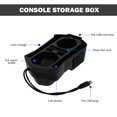 thumbnail image 3 of WEUVEB Center Console Organizer Para Con Puerto USB Y Compartimentos Para Bebidas Y Objetos, 3 of 6