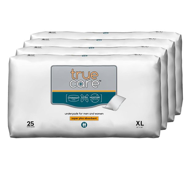 True Care Super Absorbent Bed Pads for Incontinence Disposable, Extra