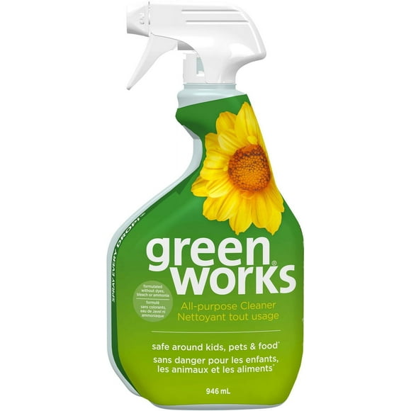 Nettoyant tout usage Clorox® Green Works® en vaporisateur, 946 mL Enlève la saleté et la graisse