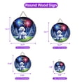 thumbnail image 5 of Happy New Year Bichon Frise Family Cheer Winter Midnight Firework Round Wood Sign Bichons Dog Lovers Gifts Idea Hanging Wall Home Decor - 02025, 5 of 5