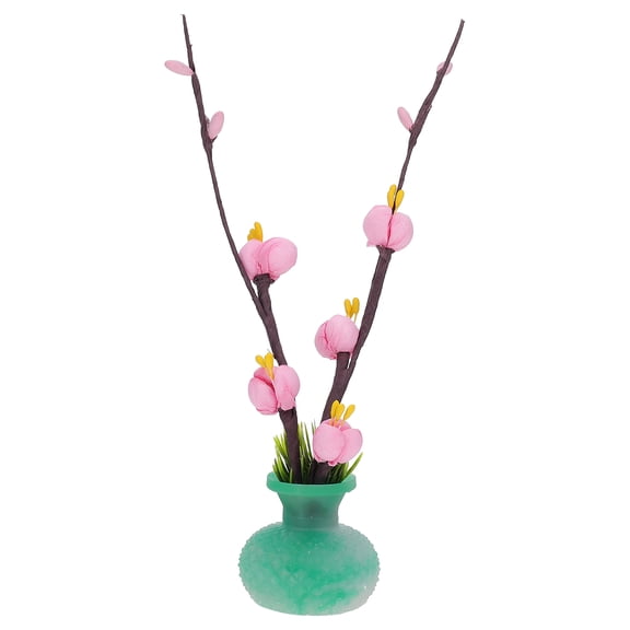 Soimiss Japanese Dish Decoration pink flower plastic 1Pcs