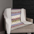thumbnail image 2 of Amrita Sen Tapestry Reverse Wool Sherpa Blanket 30x40 Indoor Outdoor Red, 2 of 5