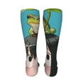 thumbnail image 4 of My Hero Academia Tsuyu Asui Womens Knee High Socks Casual Long Stockings 20 Inches Tube Socks Boot Midcalf Stocking, 4 of 8