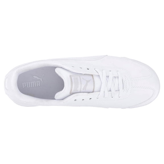 Big Kid's Puma Roma Basic Jr White/White (354259 14) - 5.5