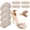 Beige, variant on 2 pairs of air cushion balls, 2 pairs of anti-slip shoe heel inserts, suitable for loose and oversized shoes, foot pain relief blister