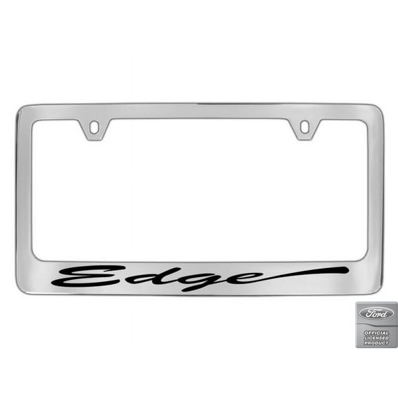 Ford Edge Script Chrome Plated Metal License Plate Frame Holder