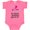 Hot Pink, variant on Inktastic My Great Grandma Loves Me with Two Flamingos Boys or Girls Baby Bodysuit
