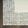 thumbnail image 4 of Nourison Pacific Shag 7'10" x 9'10" Ivory Grey Shag Indoor Rug, 4 of 9