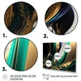 thumbnail image 3 of Designart Green And Gold Agate III Canvas Wall Art, 3 of 5