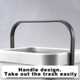 thumbnail image 6 of PPgejGEK Wall Mounted Hanging Trash Can with Lid for Kitchen Cabinet, 24.5x21x17.5cm/9.64x8.27x6.89in, Adhesive No Drill Bathroom Bin, 6 of 8