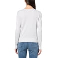 thumbnail image 2 of Cardigan GAP para mujer con cuello redondo, gris jaspeado claro, talla S, 2 of 2
